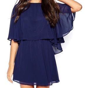 ASOS Maternity Skater Dress With Cape Overlay